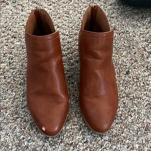 SALE 3 for $7 Brown faux Leather Ankle Boots
